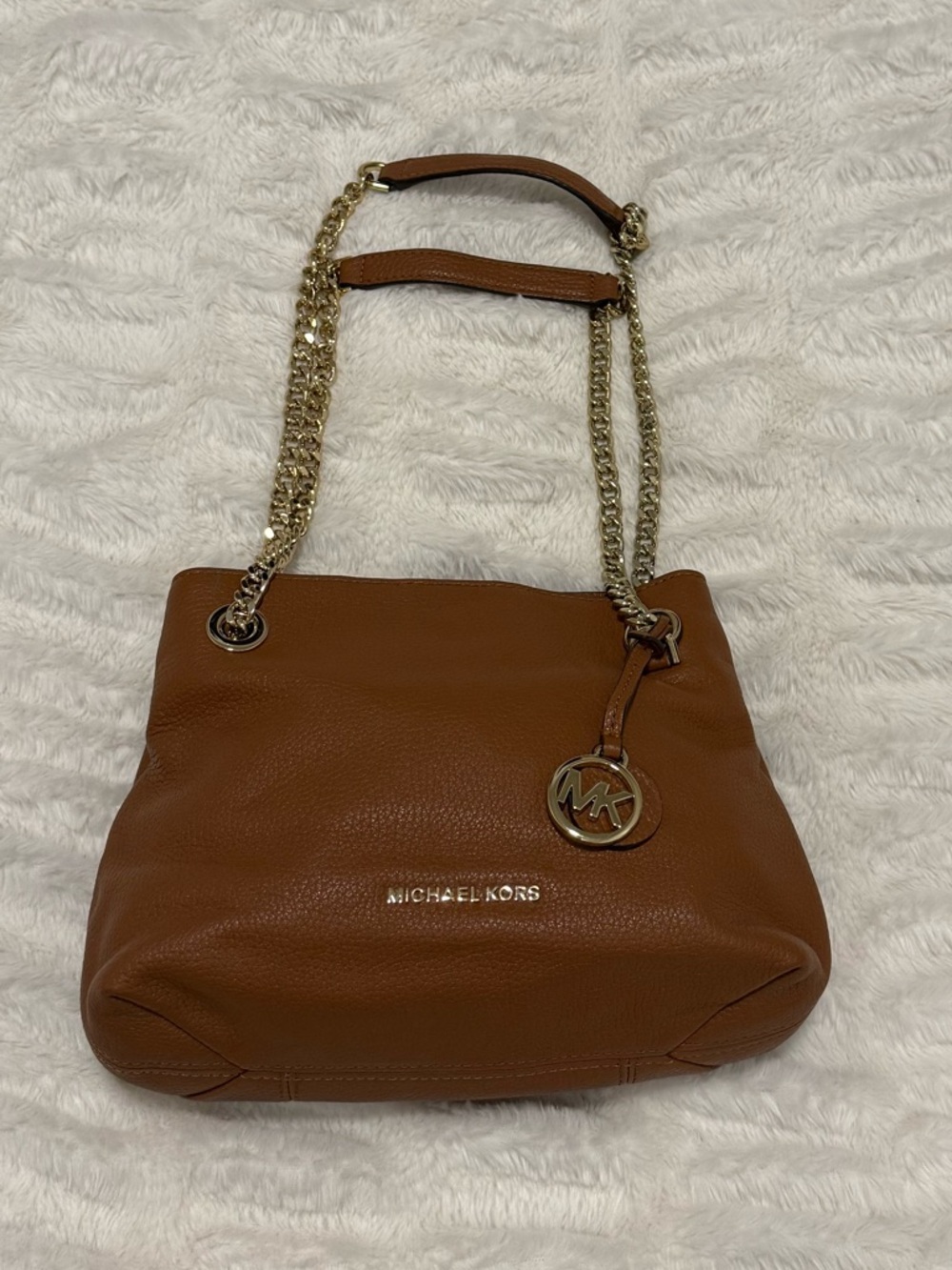 Michael Kors Jet Set Chain Medium Shoulder Tote Acorn Purse - Picture 2 of 14